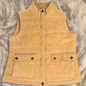 Charter Club Beige Corduroy Vest
